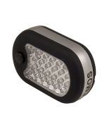 LED flashlite and Floodlite with magnetic base and hook hangar