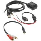 Accelevision BT12V-USB Universal Hardwired Bluetooth Receiver for Streaming Audio with USB Power