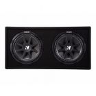 Kicker Comp 43DC122 600 Watt 12 inch Dual Subwoofer with Enclosure