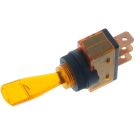 Quality Mobile Video 01003-Y Large Toggle illuminated SPST Toggle Switch with protective cover - Yellow