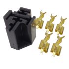 Quality Mobile Video BRST 12 VDC Automotive 5-Pin Relay Socket with (5) Crimp pins