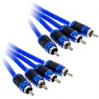Stinger SI6412 6000-Series 12-Foot Car 4-Channel Stereo RCA Interconnect Cables