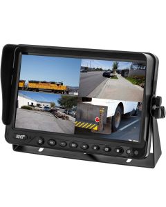 Boyo VTM9003QFHD 9" AHD/Composite video Universal Quad-Screen Monitor with Built in DVR and triggered video inputs - main