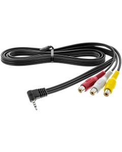 Quality Mobile Video KA60 3.5mm to RCA Audio Video input cable for Kenwood / JVC / Sony and Pioneer Radios