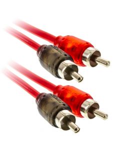 T-Spec V6RCA-1.52 1.5 Foot V6 Series Two-Channel RCA Audio Cable in Red
